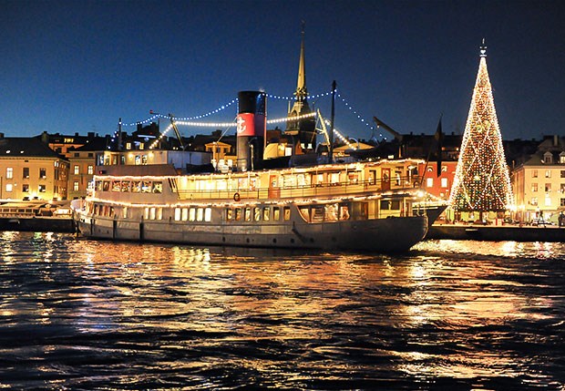 Christmas dining on board M/S Gustafsberg VII